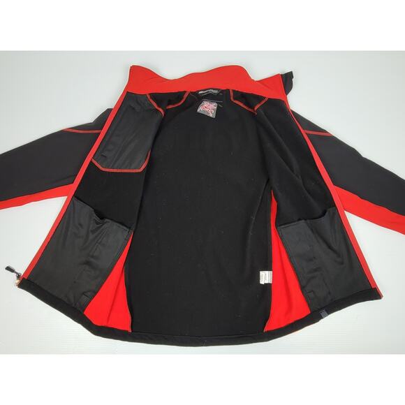 Boardroom Mobil 1 Racing Jacket Black Red Full Zip Pegasus Logo Two Tone Medium - Picture 7 of 12
